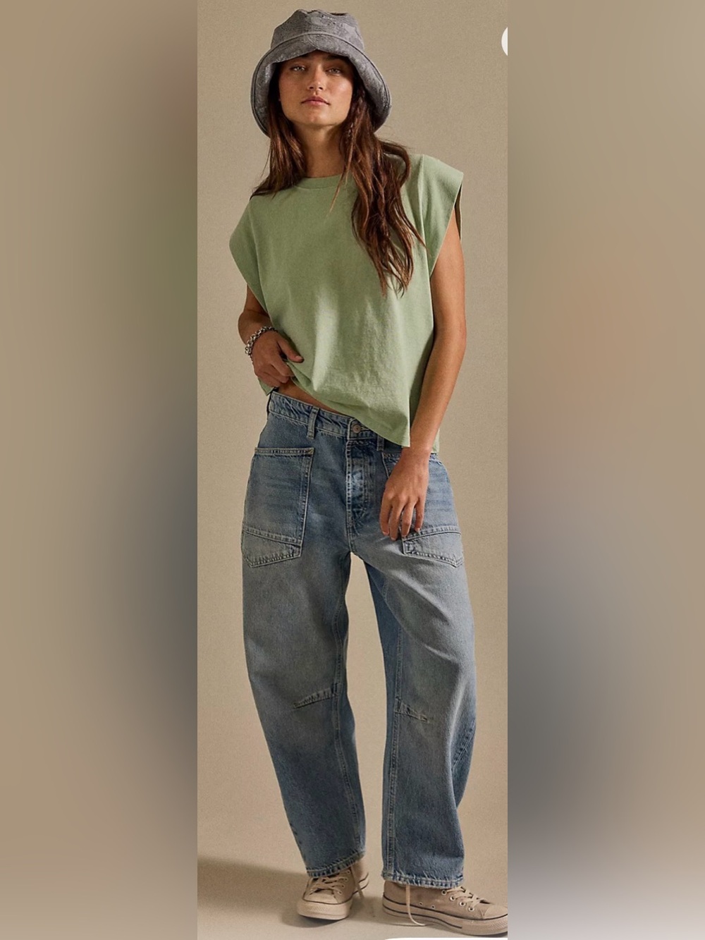 Free people minimalist moxie barrel jeans